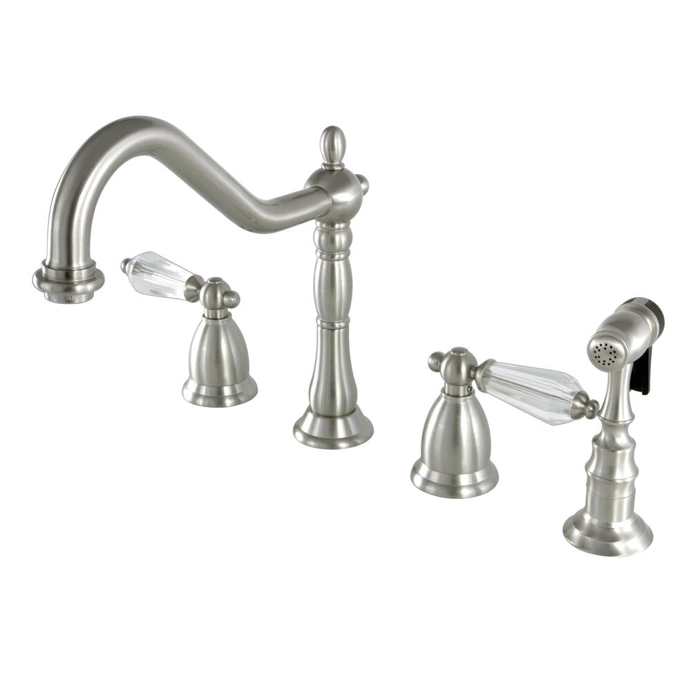 Kingston Brass Vintage Crystal 2-Handle Standard Kitchen ...