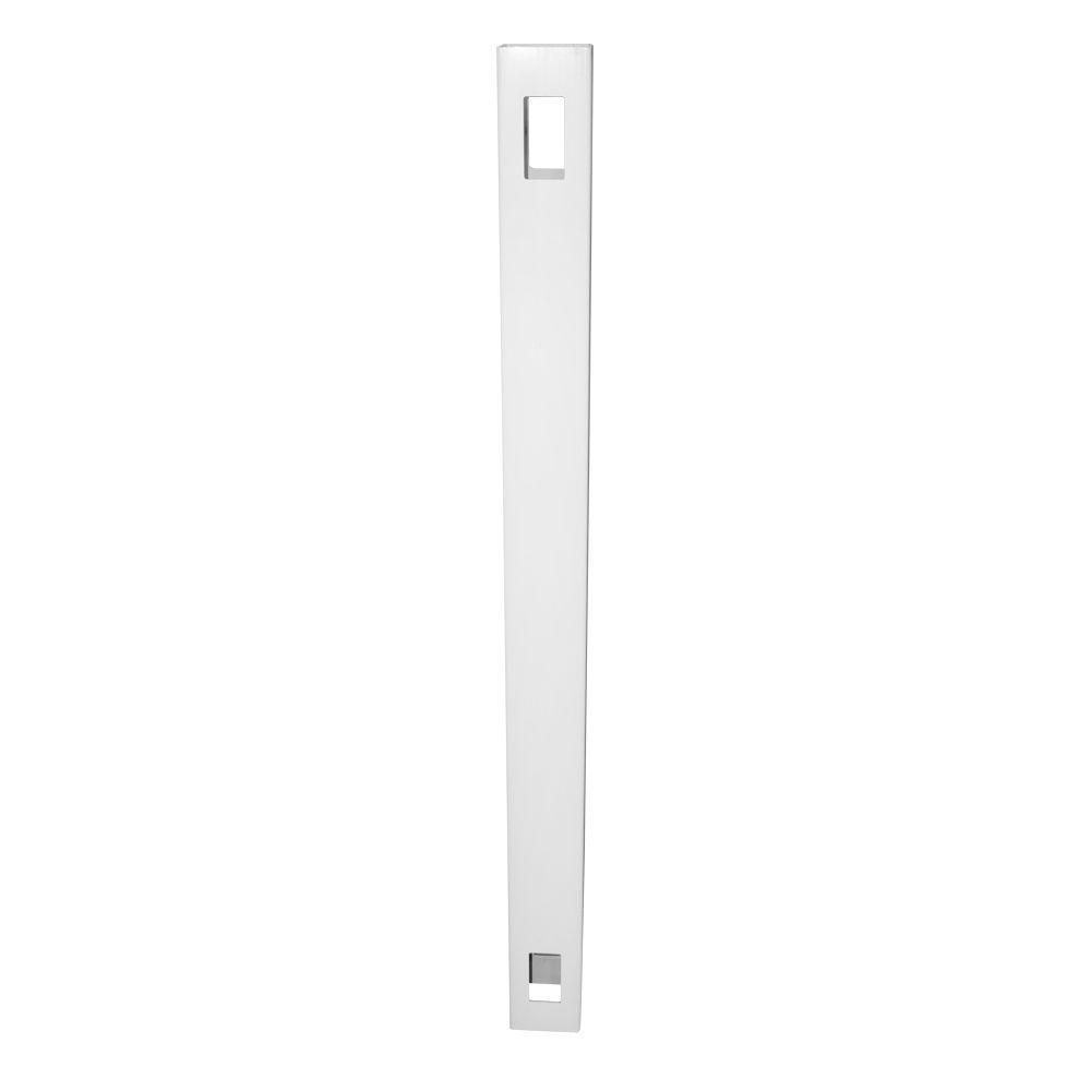 Weatherables 5 In X 5 In X 10 Ft White Vinyl Fence Line Post Lwpt Line 5x120 The Home Depot