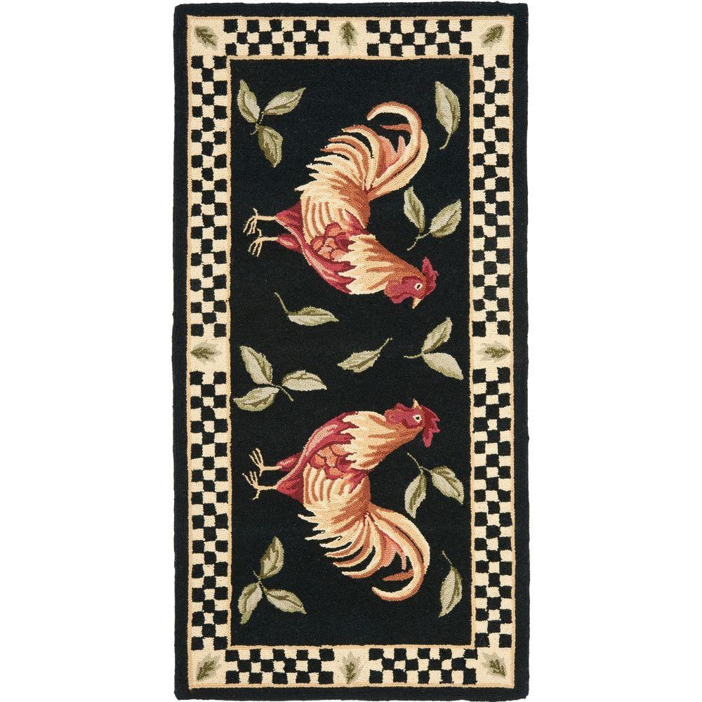 Safavieh Vintage Posters Black Ivory 3 Ft X 5 Area Rug