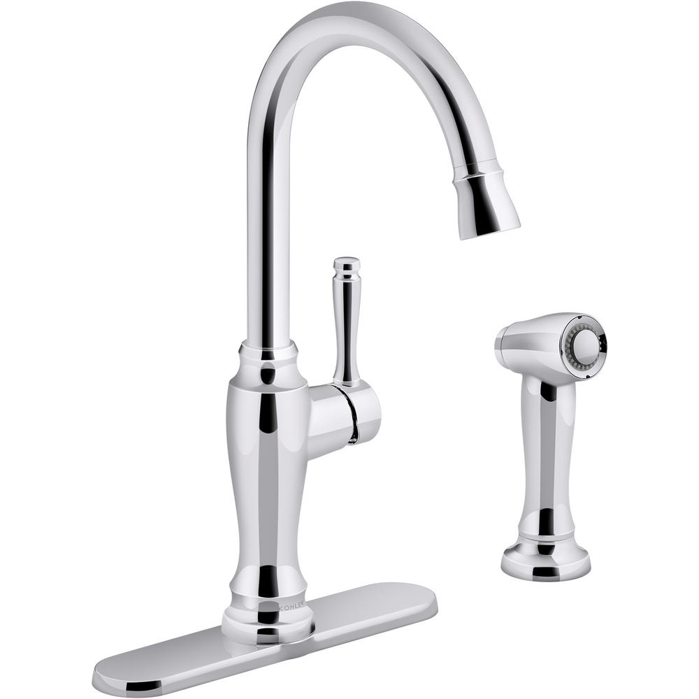 KOHLER Arsdale SingleHandle Standard Kitchen Faucet with Swing Spout