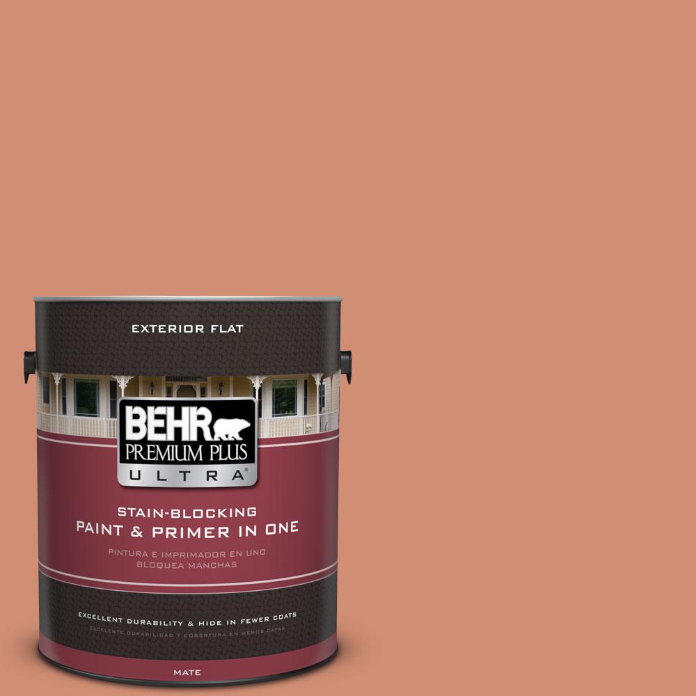 BEHR Premium Plus Ultra 1gal. M2005 Terra Cotta Clay Flat Exterior