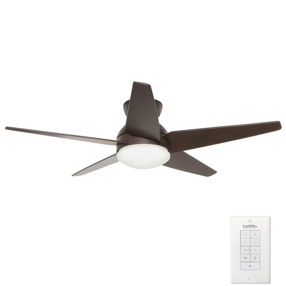 Casablanca Isotope 52 In Indoor Brushed Cocoa Bronze Ceiling Fan Casablanca Isotope 52 In Indoor Brushed Cocoa Bronze Ceiling Fan With 4 Sd Wall Mount