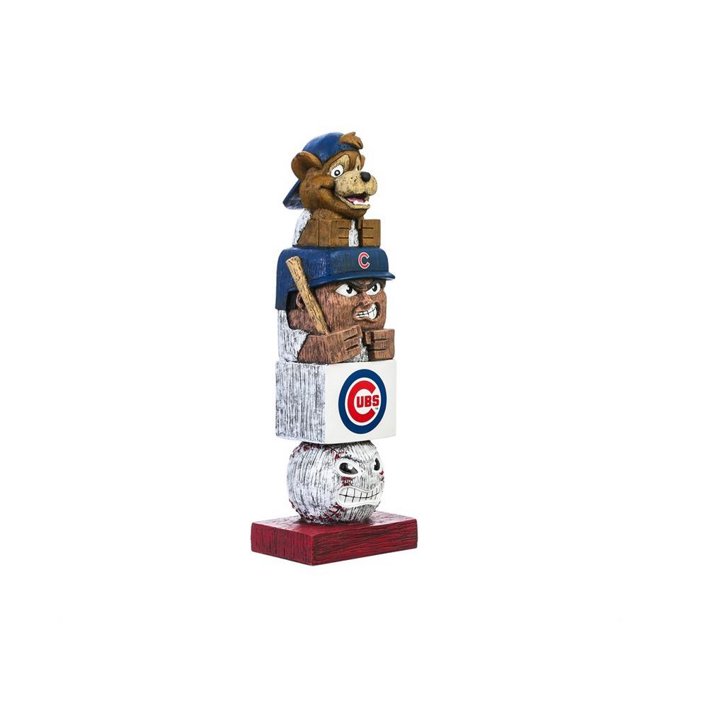 Evergreen Chicago Cubs Tiki Totem Garden Statue 844204tt The Home Chicago Cubs Tiki Totem Garden Statue