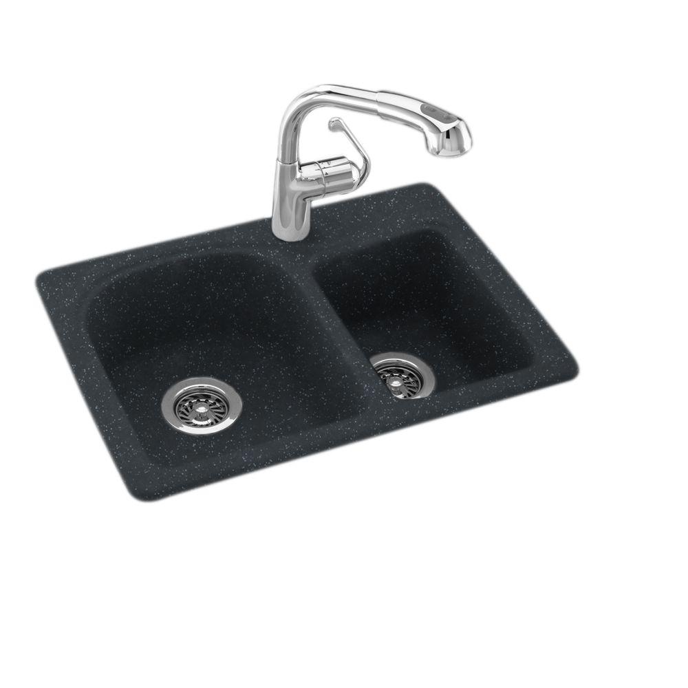 Solid Surface Undermount Kitchen Sinks The Home Drop In Undermount Solid Surface 25 1 Hole 60 40