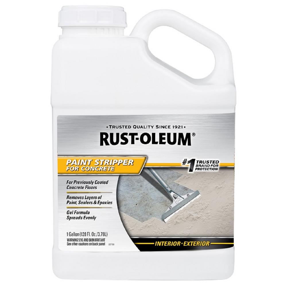Rust Oleum 1 Gal Paint Stripper For Concrete 310984 The Home Depot Paint Stripper For Concrete 310984