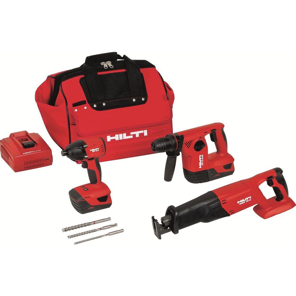 Hilti 18Volt LithiumIon Cordless Rotary Hammer Drill/Reciprocating