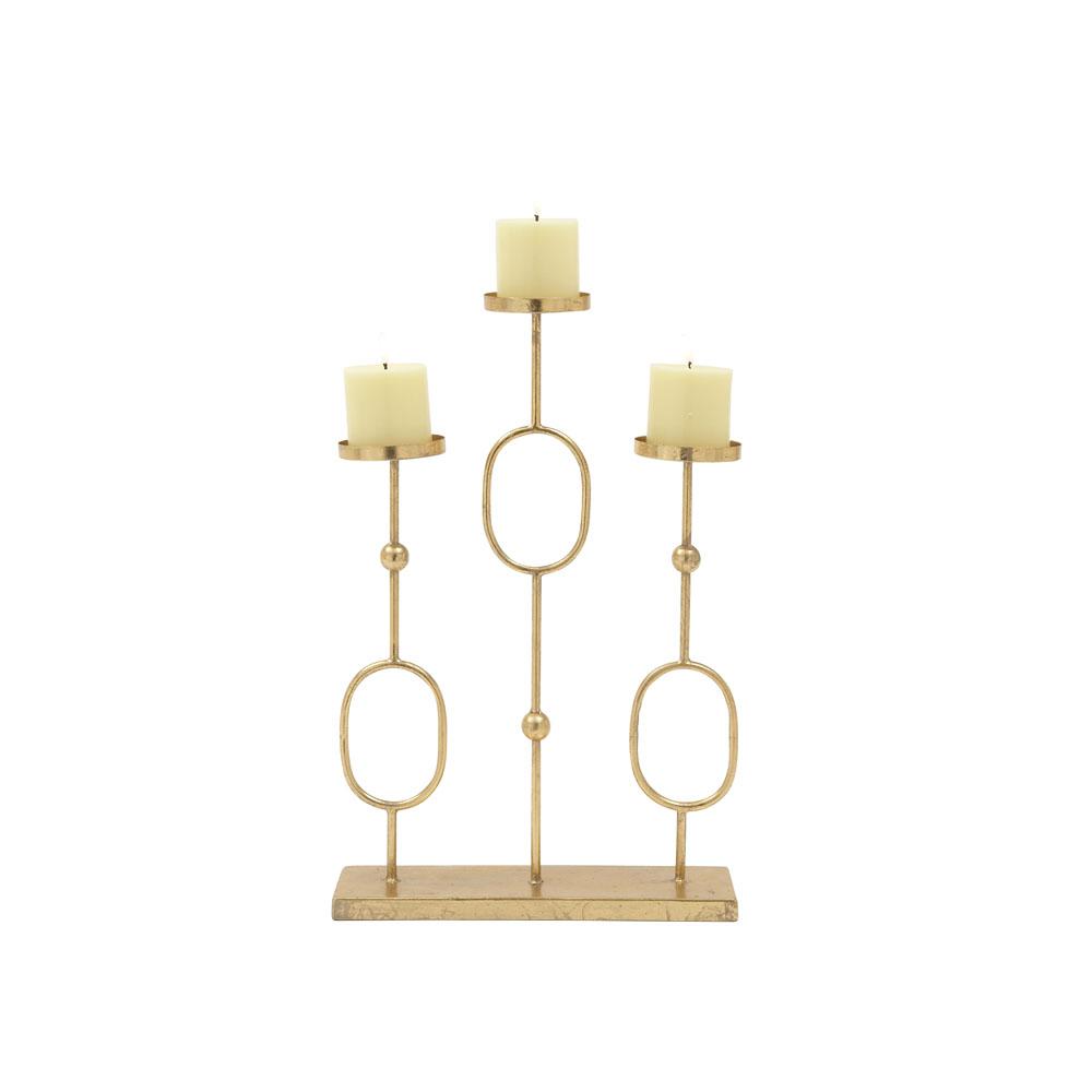 gold pedestal candle holder