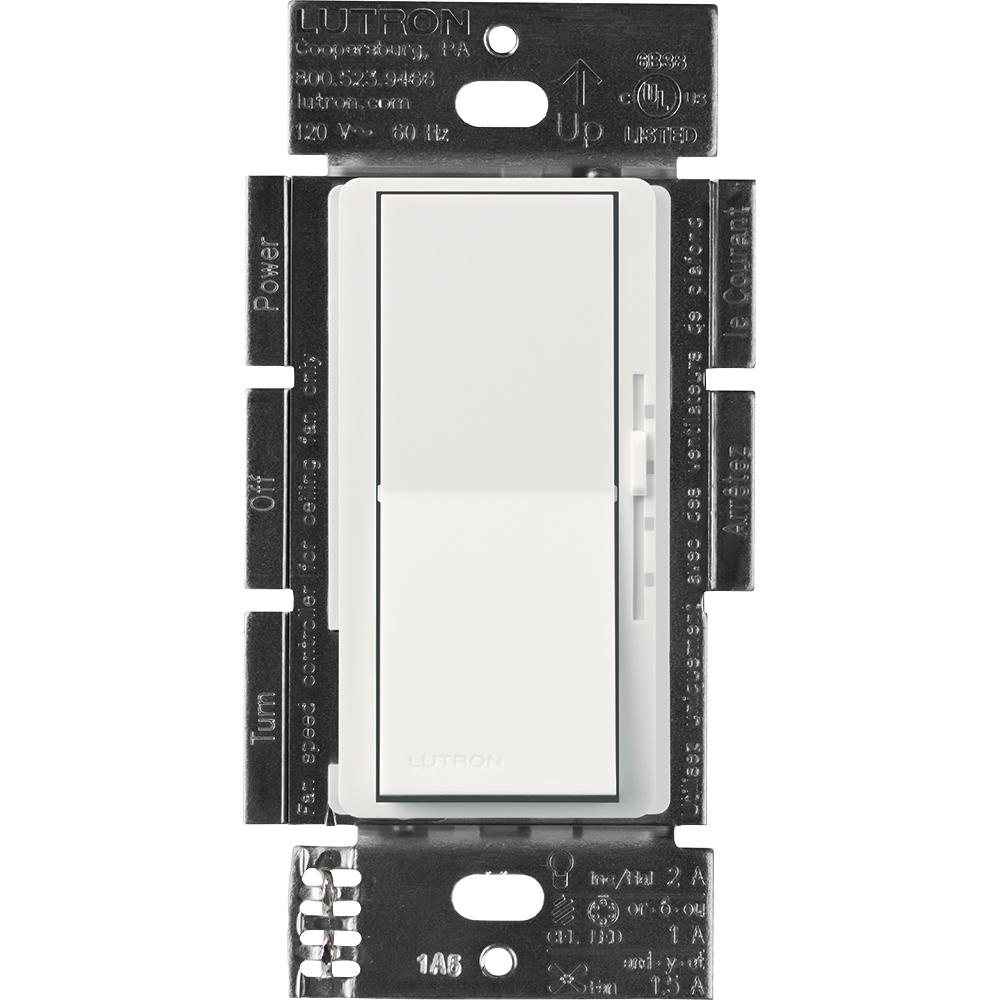 Lutron Diva Fan Control And Light Switch For Leds Cfls Lutron Diva Fan Control And Light Switch For Leds Cfls Incandescent Halogen
