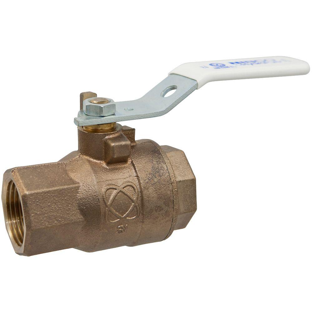 NIBCO 1 in. Lead Free Bronze FPT x FPT Pressure Rated Ball Valve ...