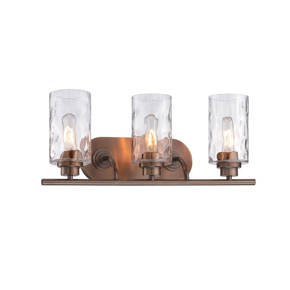 Designers Fountain Gramercy Park 3Light Old Satin Brass Interior