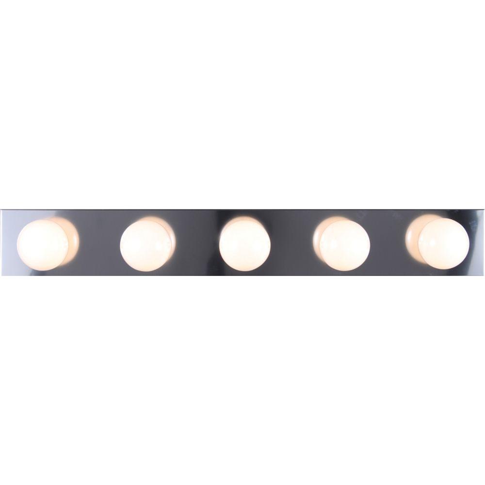 Volume Lighting 5 Light Chrome Bath And Vanity V1025 3 The Volume Lighting 5 Light Chrome Bath And Vanity