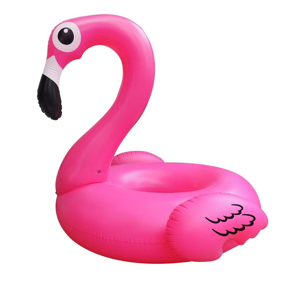 pink flamingo inflatable pool