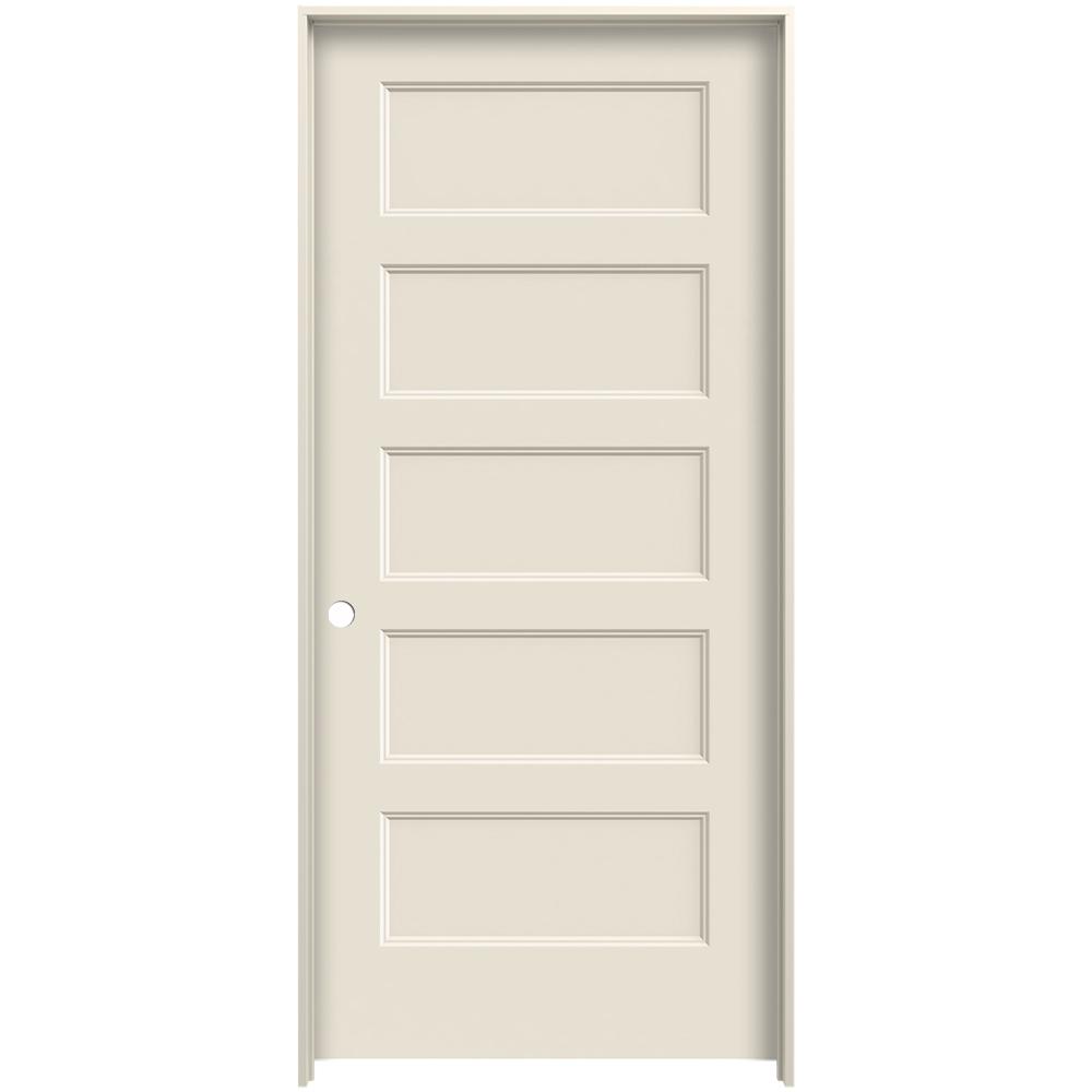 JELD-WEN 36 in. x 80 in. Conmore Primed Right-Hand Smooth Molded