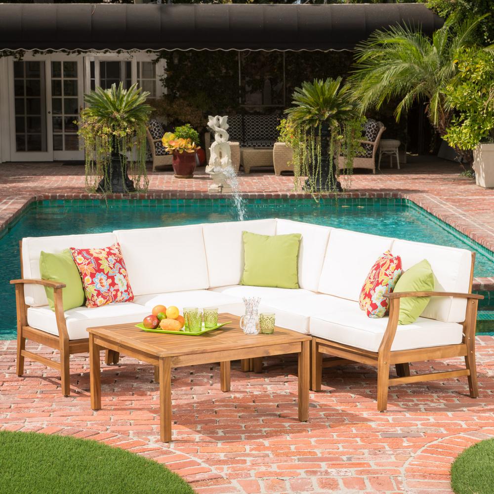 No Additional Features Teak Outdoor Sectionals No Additional Features Teak Outdoor