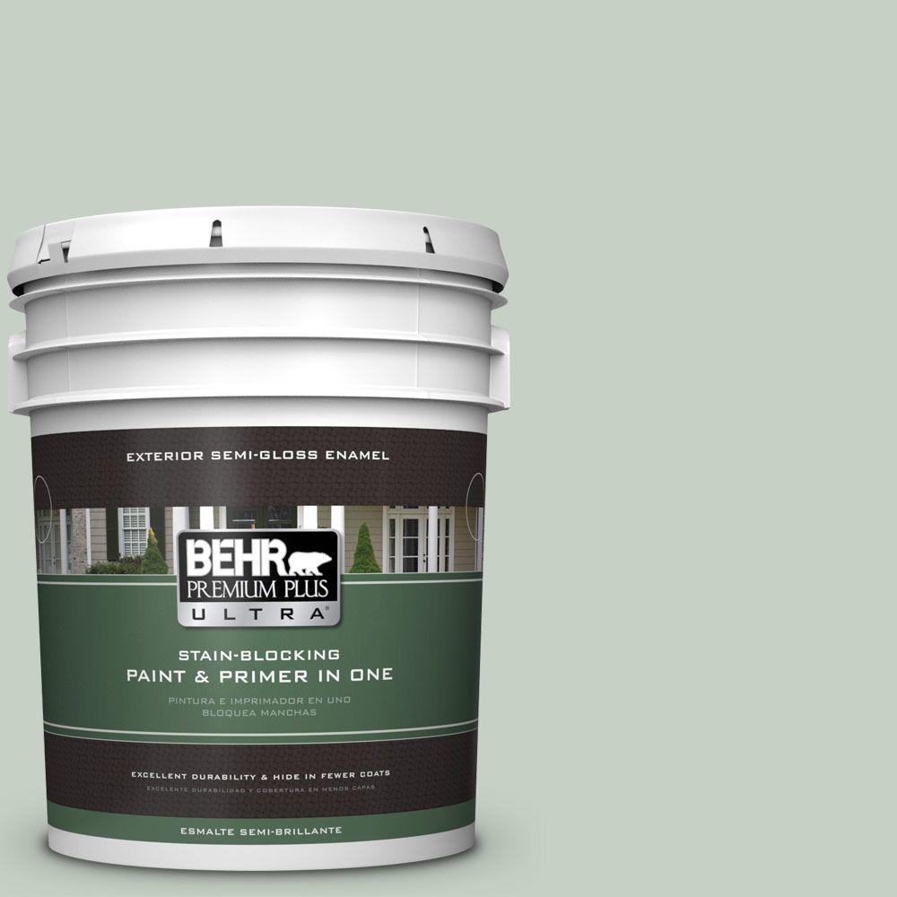 BEHR Premium Plus Ultra 5gal. N4002 Frosted Sage SemiGloss Enamel