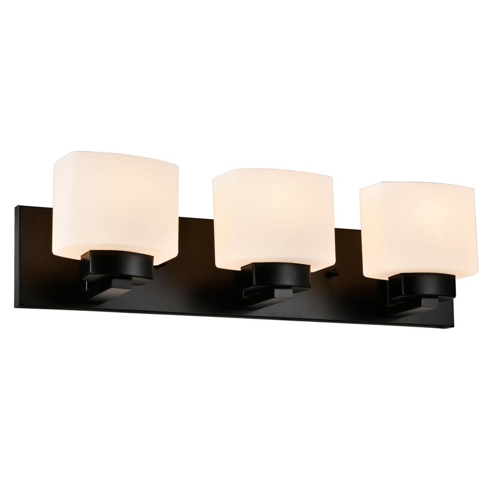 Design House Dove Creek 32 in. W 4Light Matte Black Vanity Light