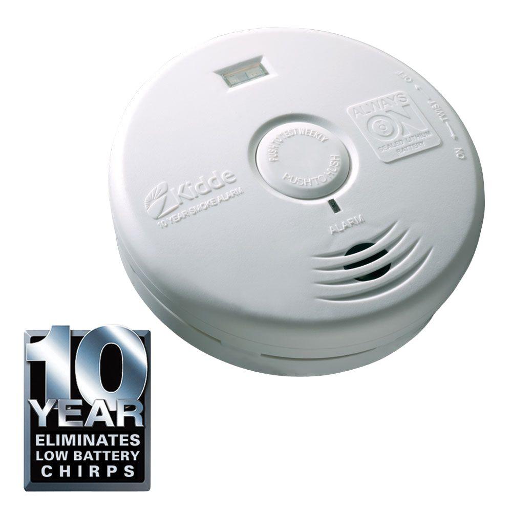 Kidde 10Year Worry Free Sealed Battery Smoke Detector with Voice Alarm