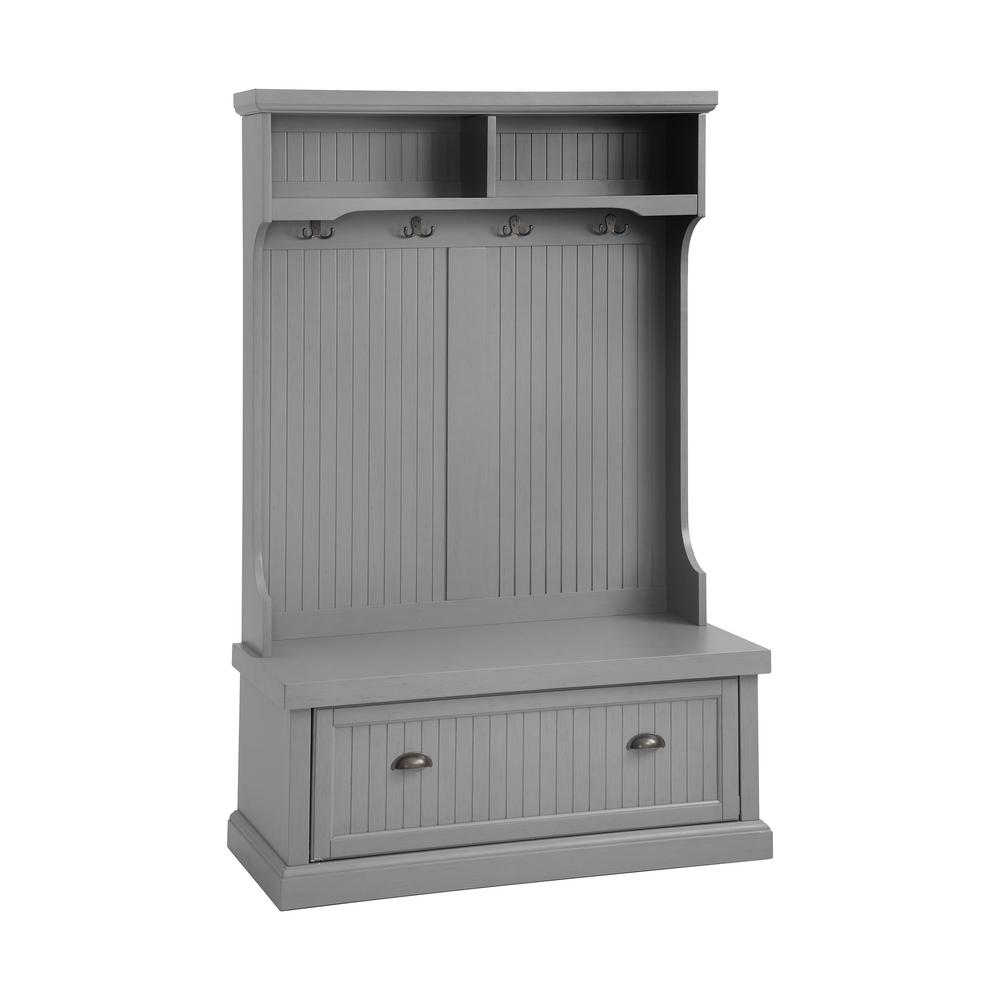CROSLEY FURNITURE Seaside Gray Hall TreeCF6006GY The Home Depot