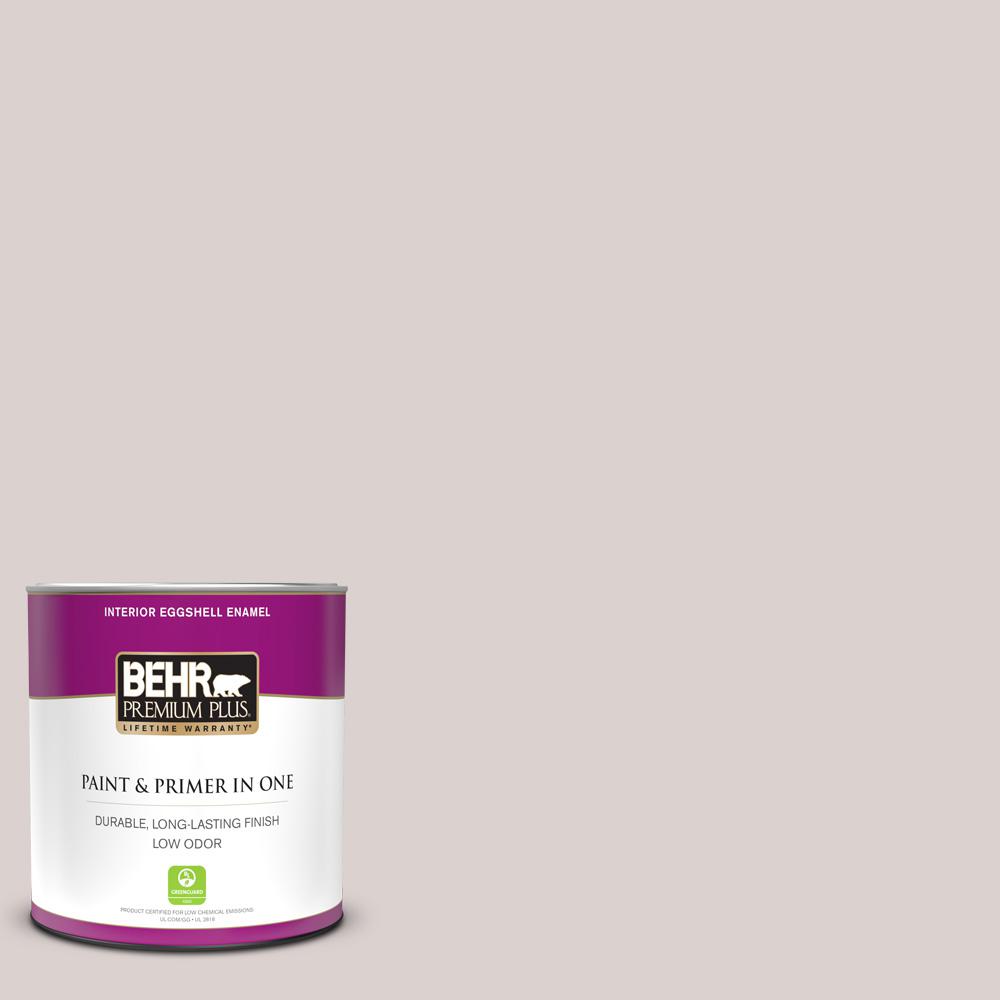 BEHR PREMIUM PLUS 1 qt. #780A-2 Smoked Oyster Eggshell Enamel Low Odor  Interior Paint and Primer in One