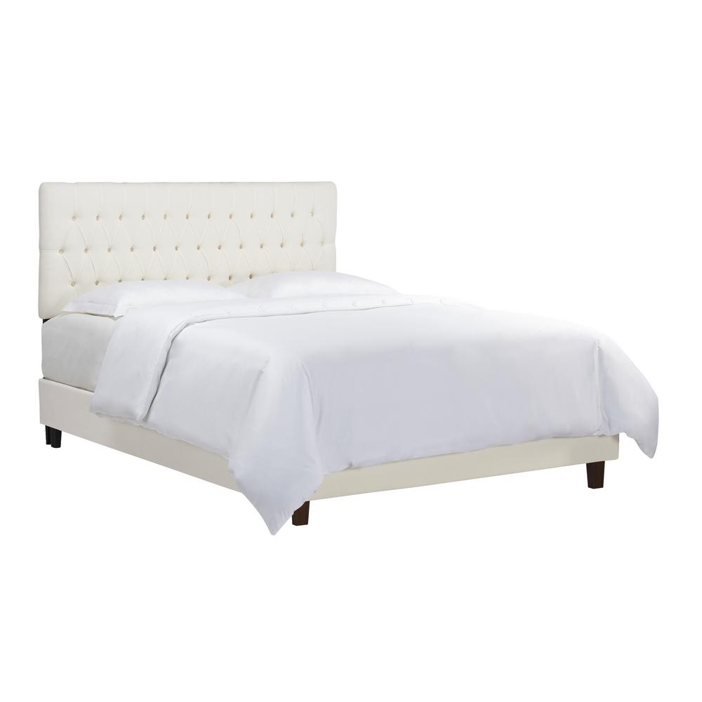 Jennifer Taylor Antique White King Maya Headboard 5003 690 4 The Jennifer Taylor Antique White King Maya Headboard