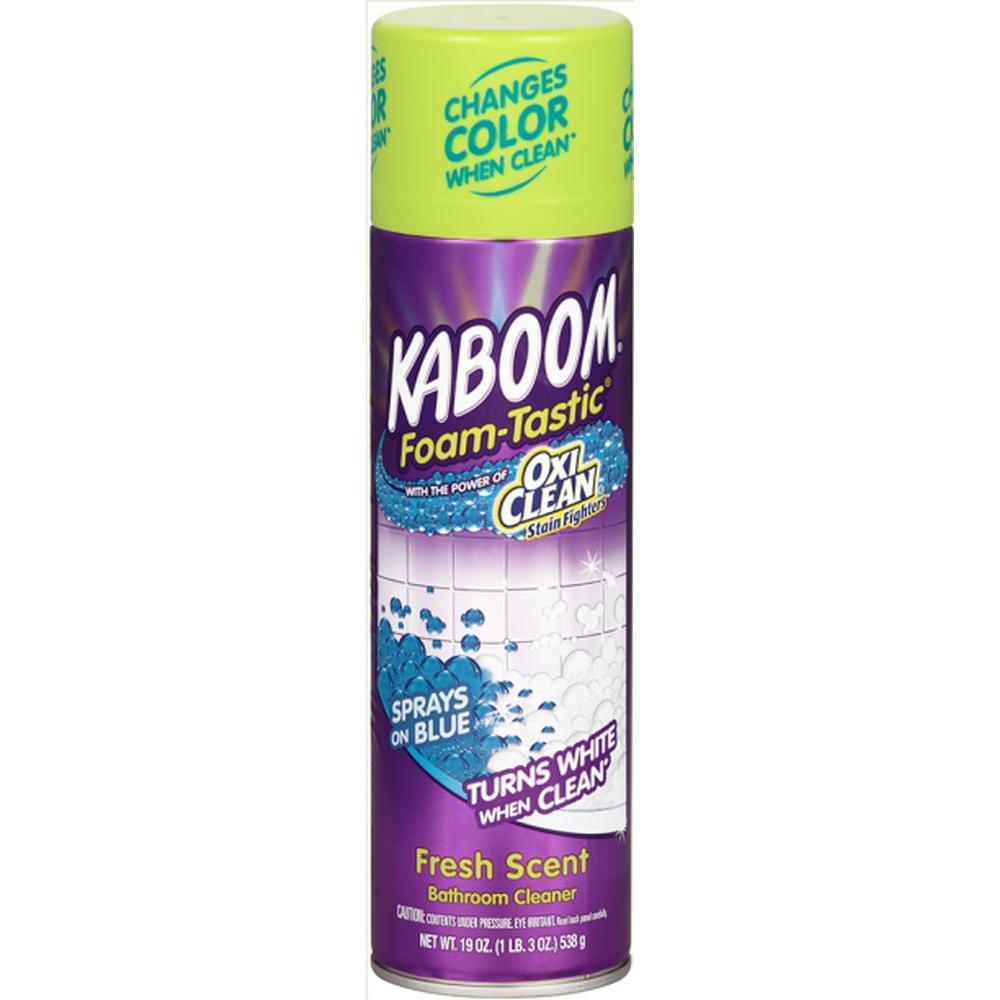 kaboom cleaner foam oxiclean bathroom tastic oz fresh spray shower foamtastic cleaners