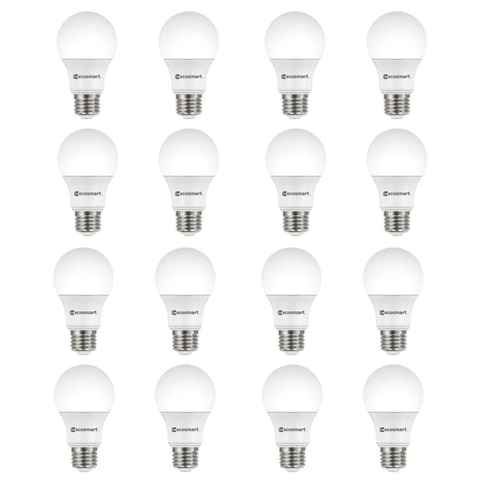 EcoSmart 100-Watt Equivalent A19 Non-Dimmable LED Light Bulb Soft White ...