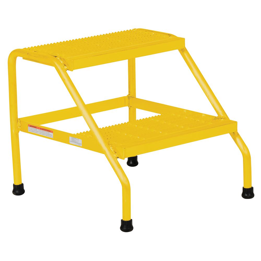 Vestil 22.8125 in., 20 in., 24.5625 inch 2-Step Aluminum Powder Coat Welded... by Vestil