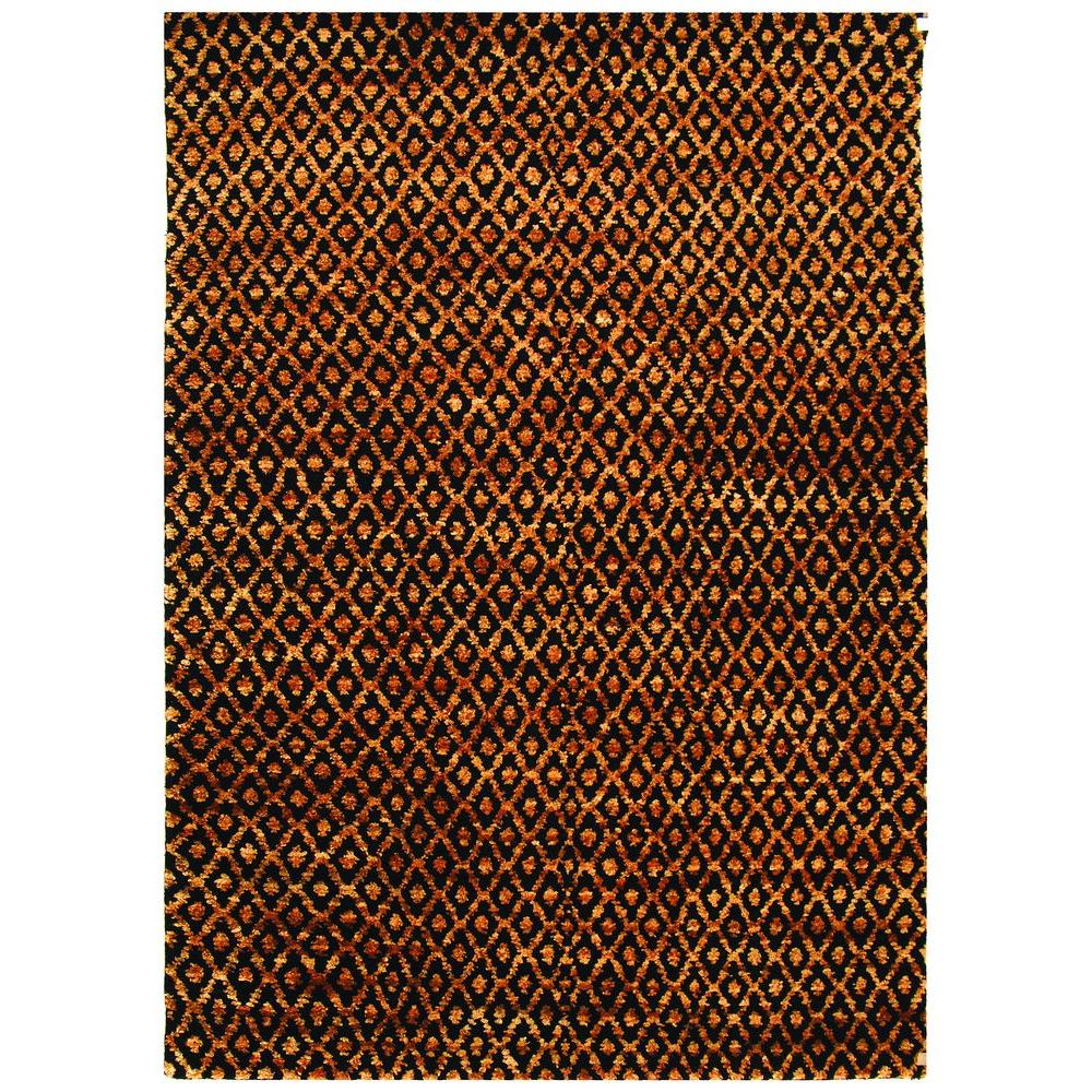 Safavieh Bohemian Black/Gold 6 ft. x 9 ft. Area RugBOH315A6 The