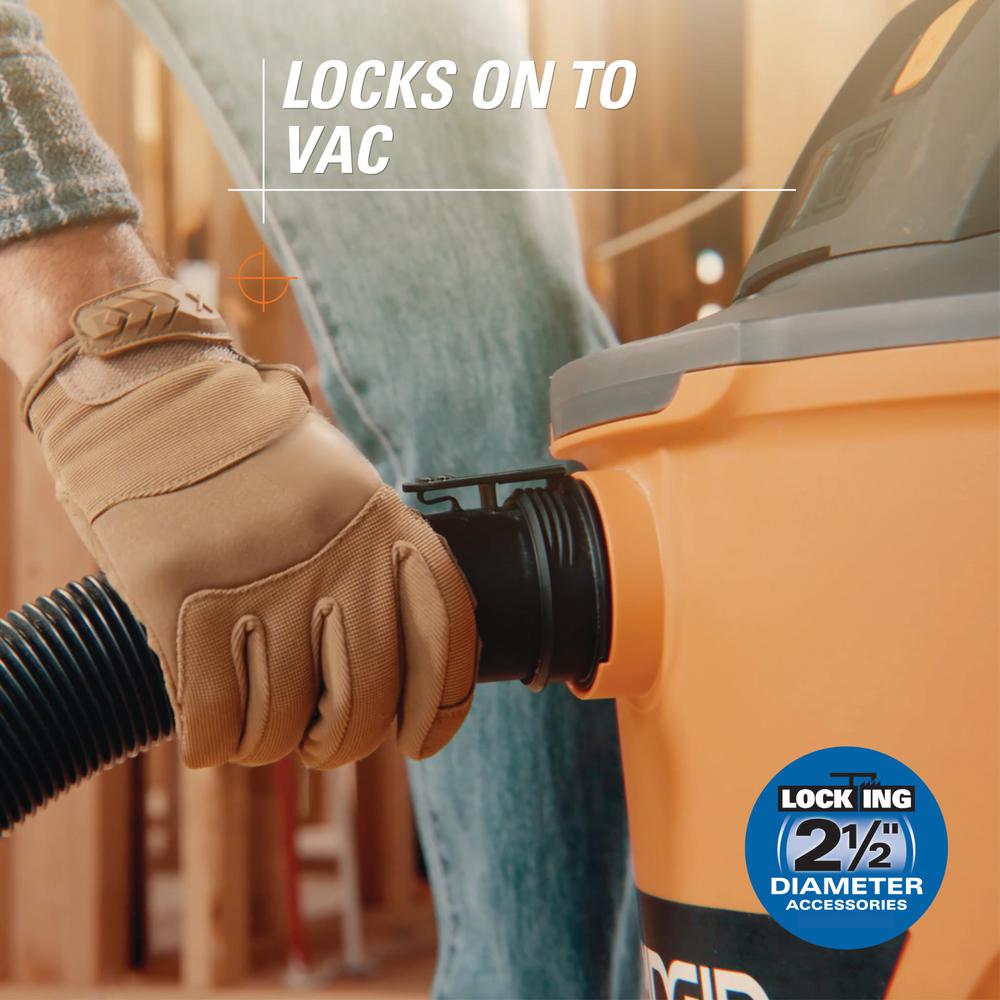 RIDGID 20 Ft. TugALong Vacuum Pull Hose Reach Extension Wet Dry Shop