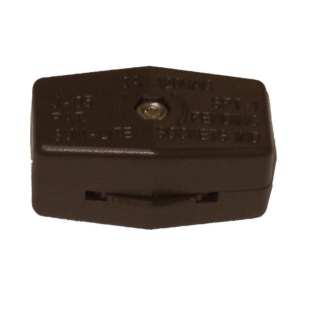 Commercial Electric Brown Feed Through On Off Switch 82185 The Commercial Electric Brown Feed Through On Off Switch