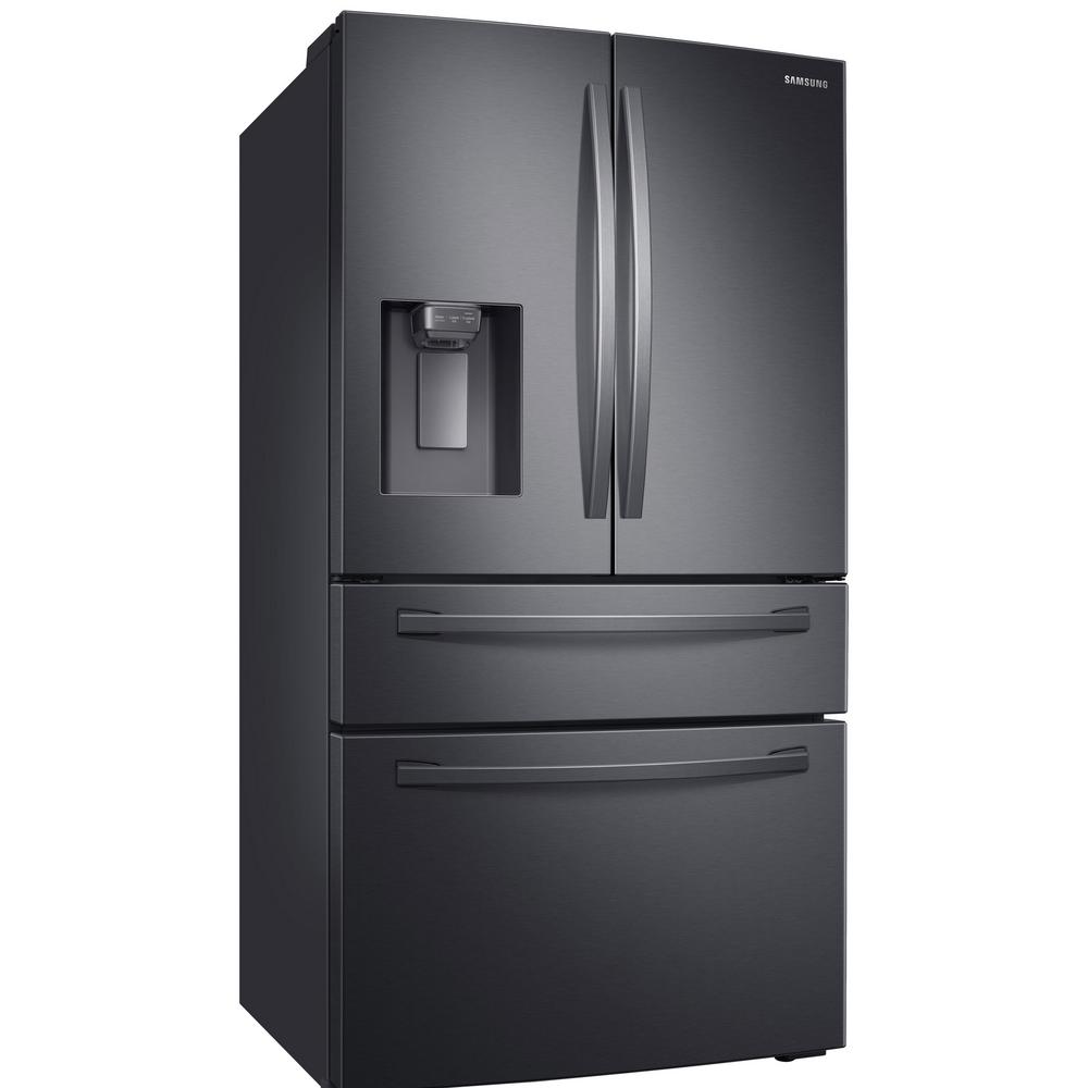 Samsung 28 Cu Ft 4 Door French Door Refrigerator In Fingerprint