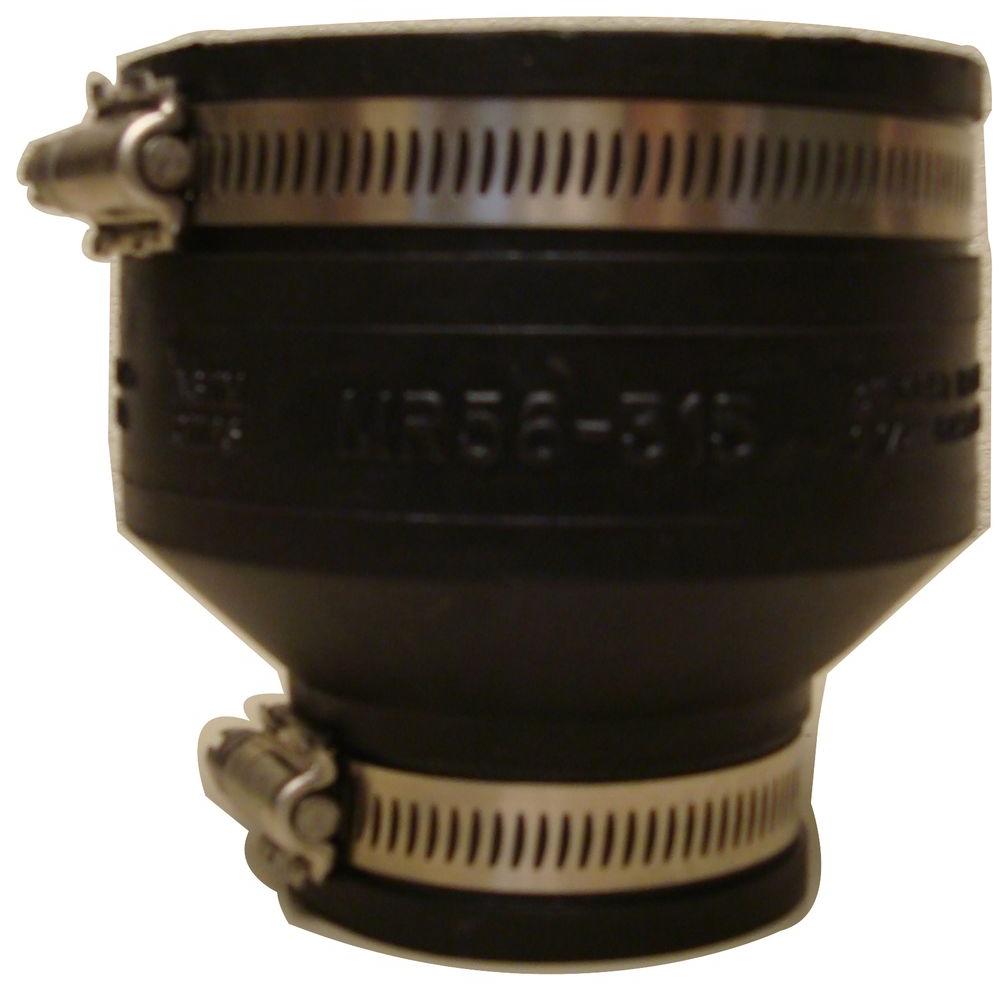 Mission Rubber 3 in. x 11/2 in. EPDM Rubber Coupling1403054 The Home Depot