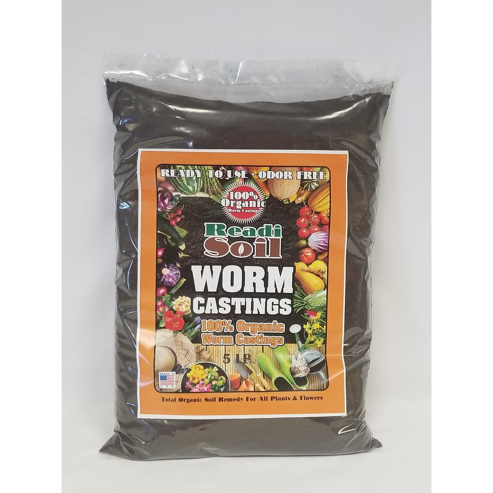 Readi Soil 5lb 100 Organic Worm Casting SoilRSWC5 The Home Depot