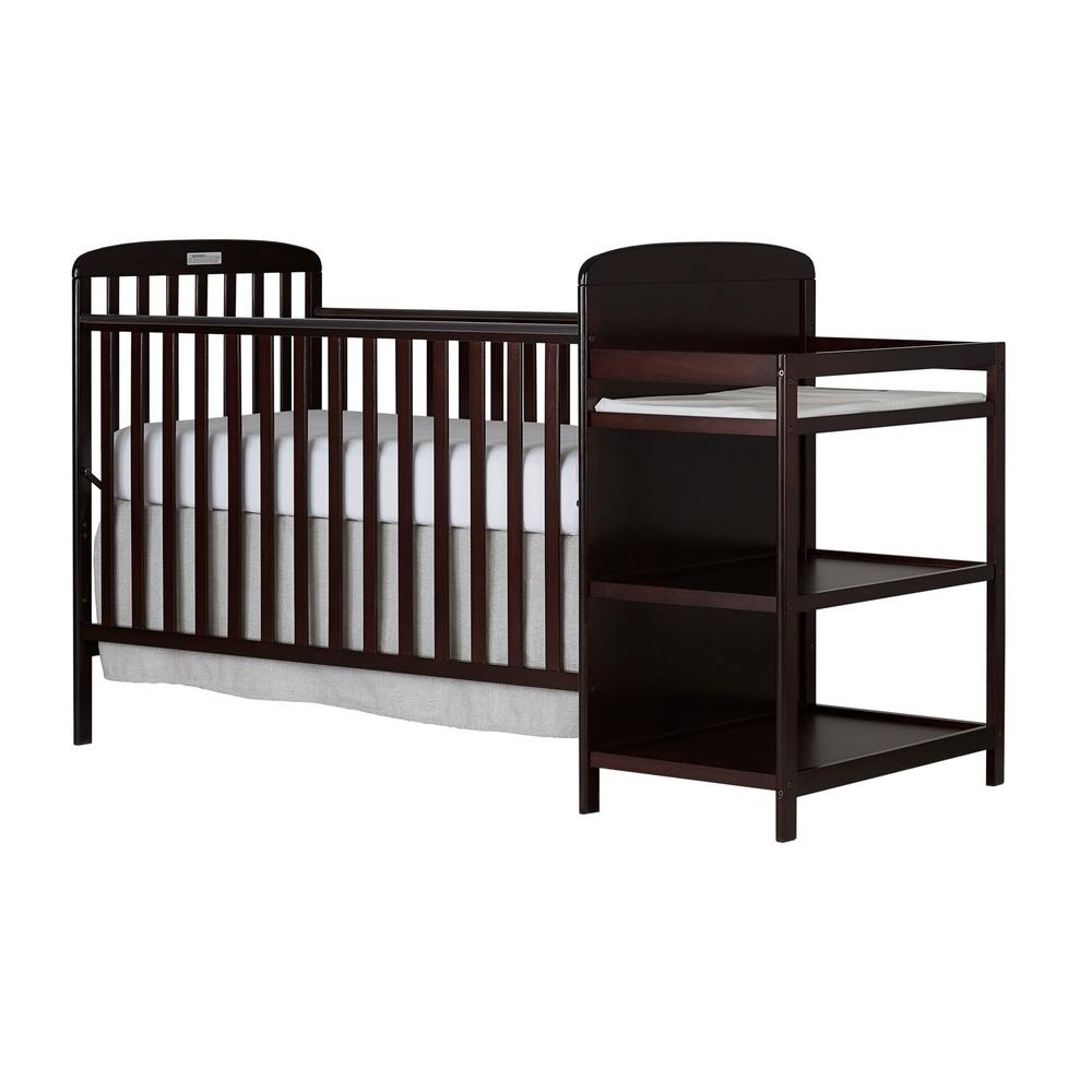 full size crib with changing table