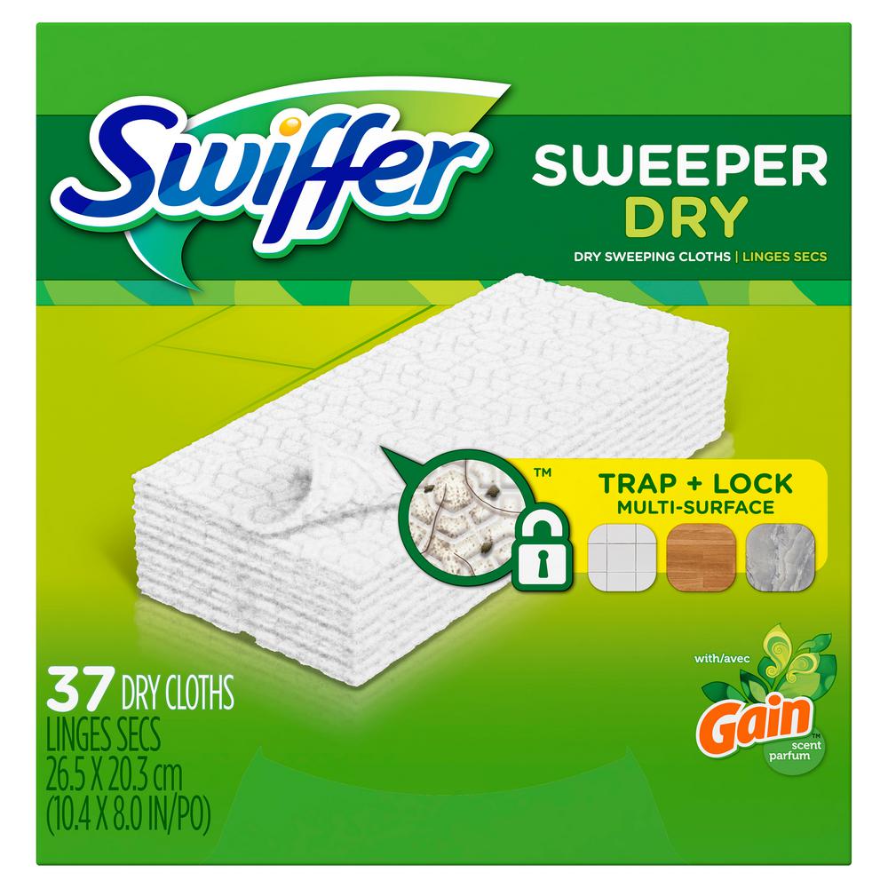 Swiffer Sweeper Dry Cloth Refills With Original Gain Scent 37 Swiffer Sweeper Dry Cloth Refills With
