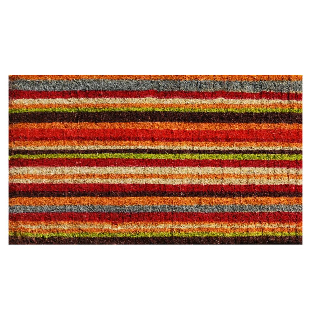 Home More Palisades Stripe 24 In X 36 In Door Mat