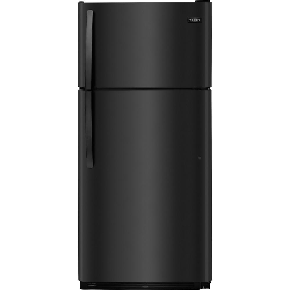 Frigidaire 18 Cu Ft Top Freezer Refrigerator In Black Energy Star Top Freezer Refrigerator In Black Energy Star