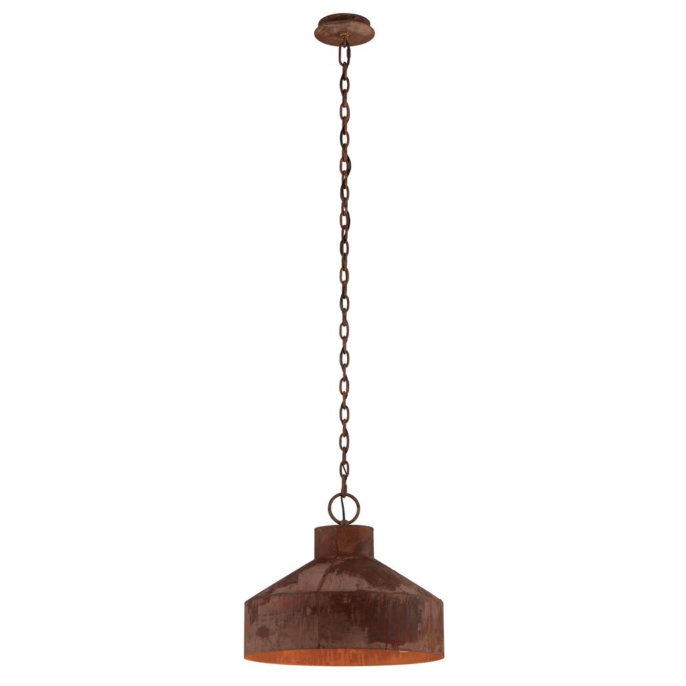 Troy Lighting Rise Shine 3 Light Rust Patina Pendant F5263 The Troy Lighting Rise Shine 3 Light Rust Patina Pendant