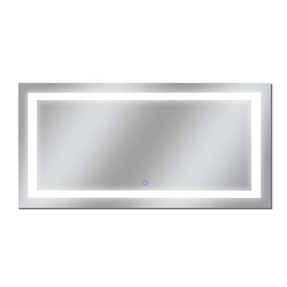 Fresca Santo 48 In W X 30 H Frameless Single Bathroom Mirror H Frameless Single Bathroom Mirror