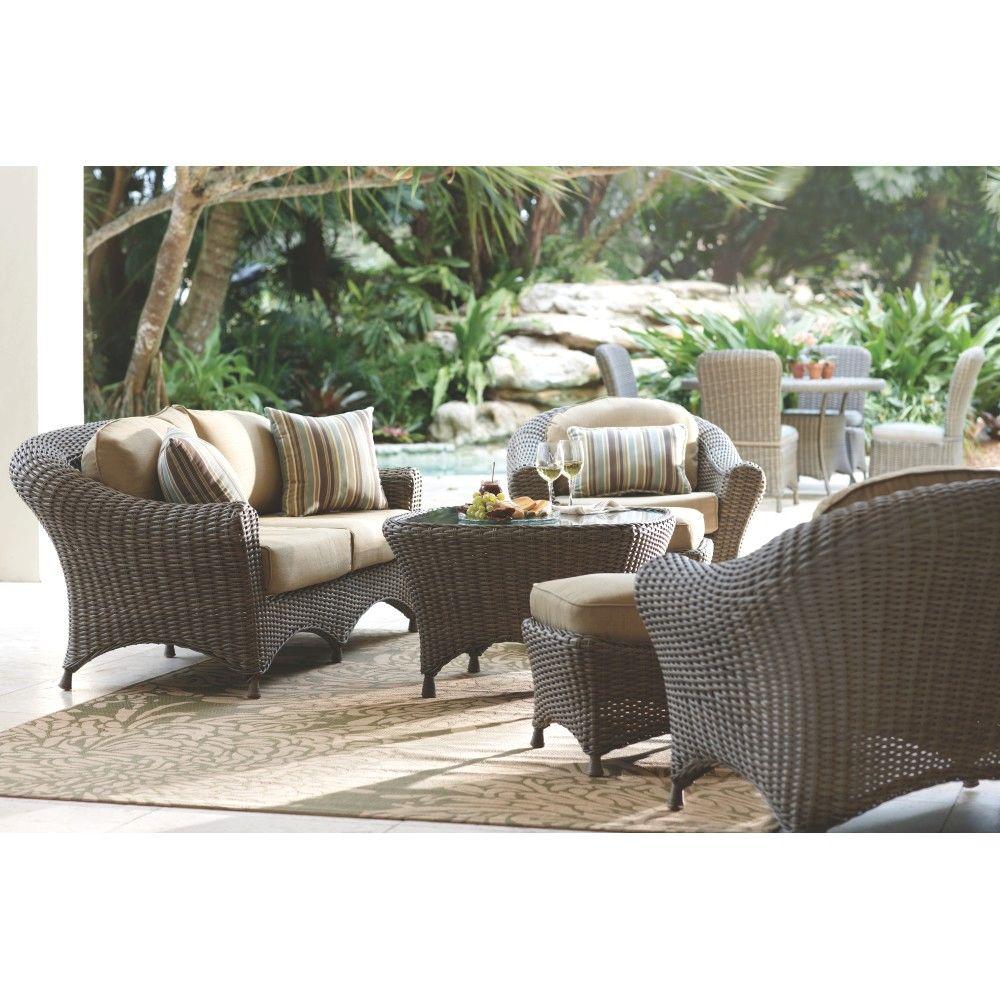 Martha Stewart Living Lake Adela Weathered Gray 6-Piece Patio Seating