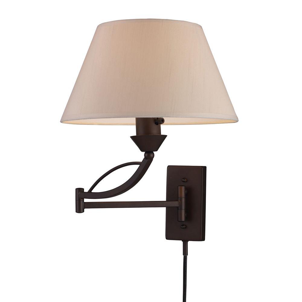 Titan Lighting Elysburg 1Light Aged Bronze Swing Arm WallMountTN