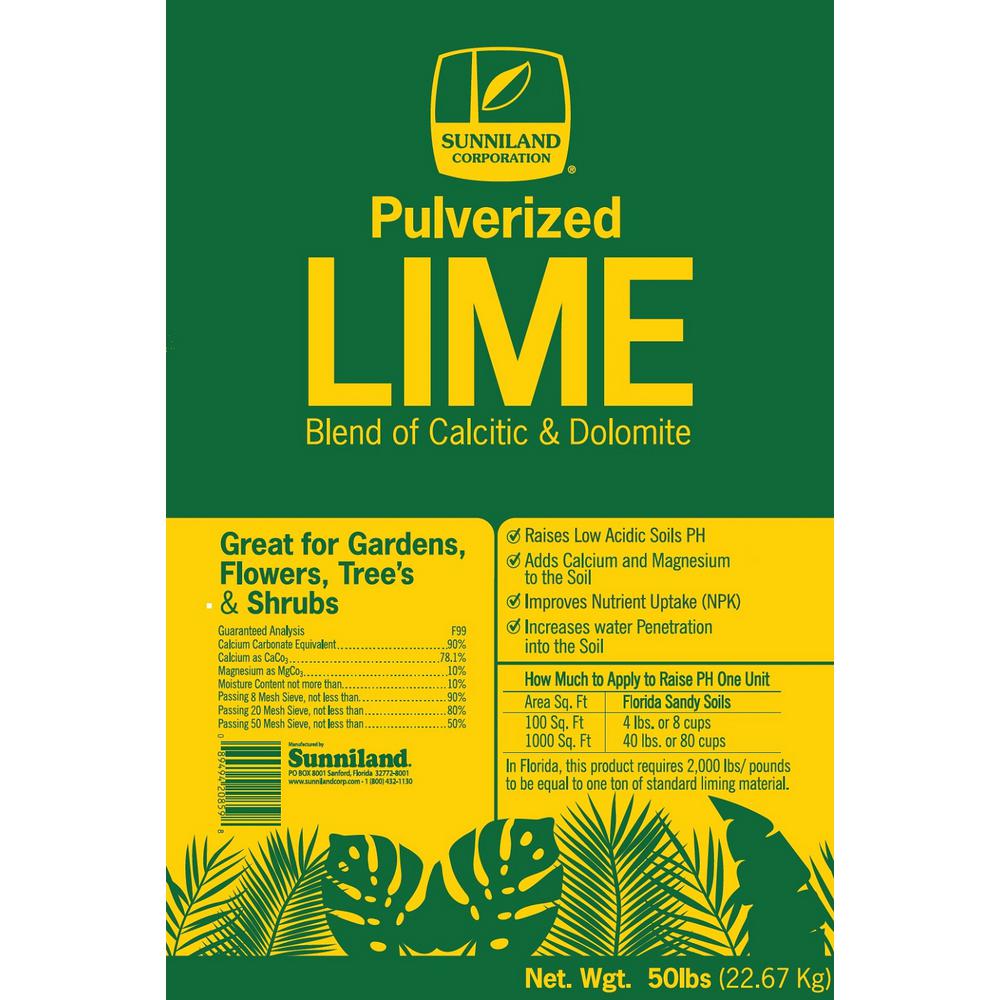 bags of lime at home depot