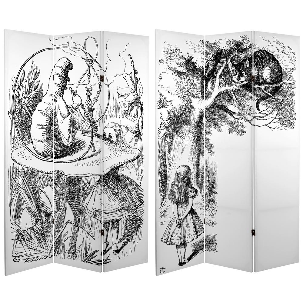 6 ft. Printed 3Panel Room DividerCANALICE The Home Depot