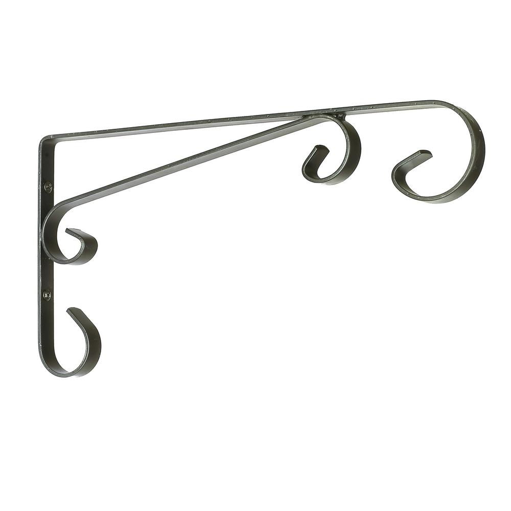 Arcadia Garden Products Apache 12 in. Black Metal Alloy