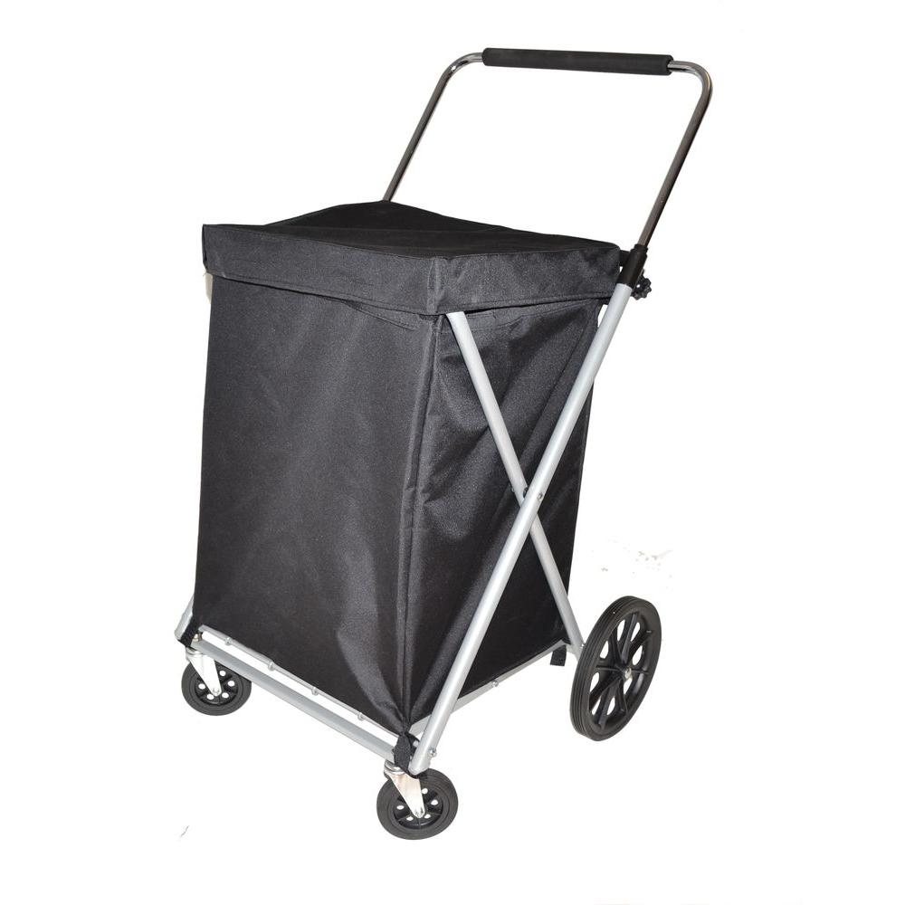 Easy Wheels Black Canvas Cart015BK The Home Depot