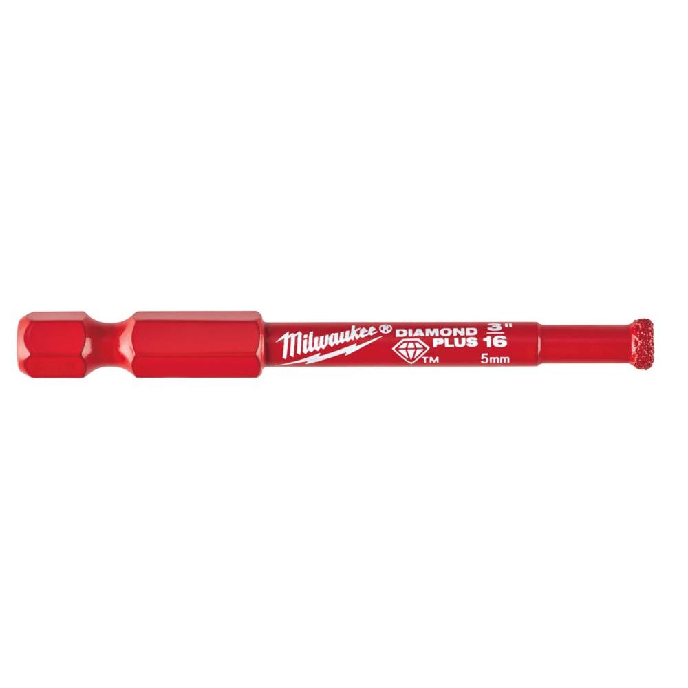 Milwaukee 3/16 in. Diamond Plus Hole Saw W/ Arbor-49-56-0503 - The Home