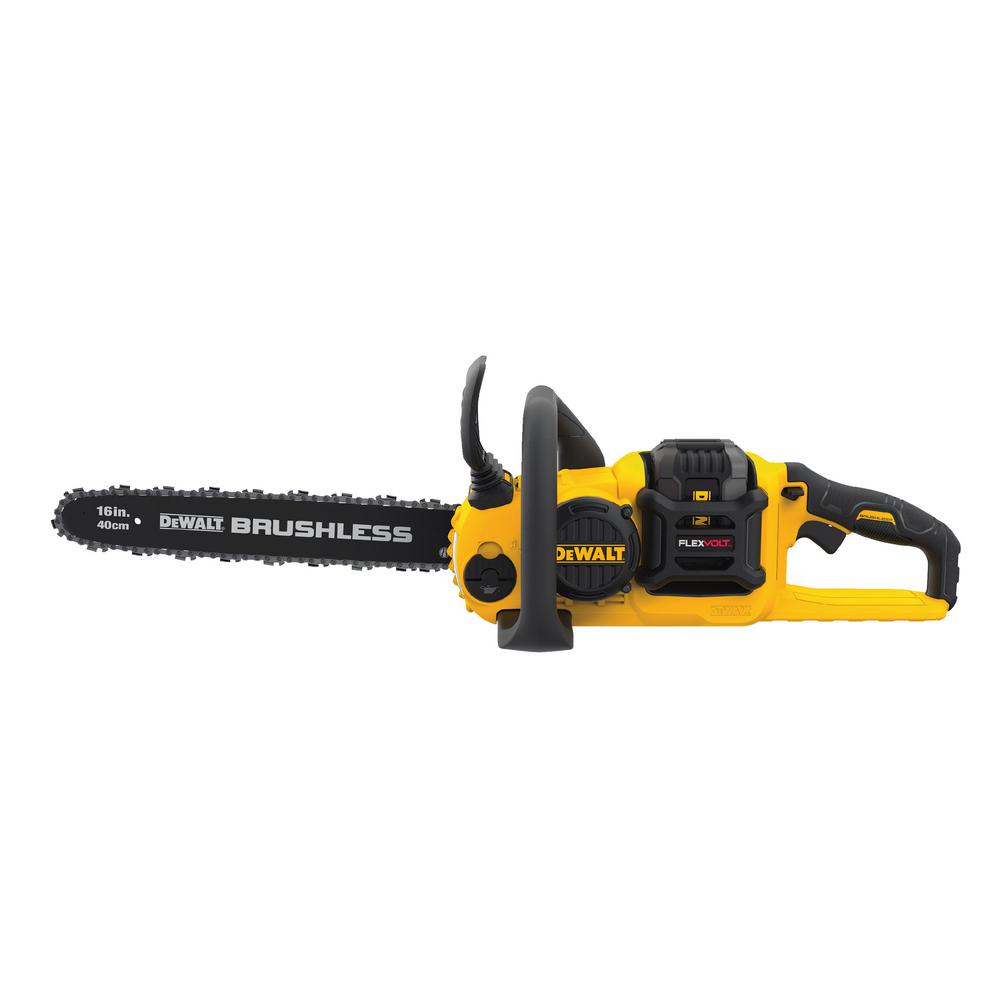 Dewalt 60 Volt Max Lithium Ion Cordless Flexvolt Brushless 16 In Chainsaw W 1 3 0ah Battery And Charger