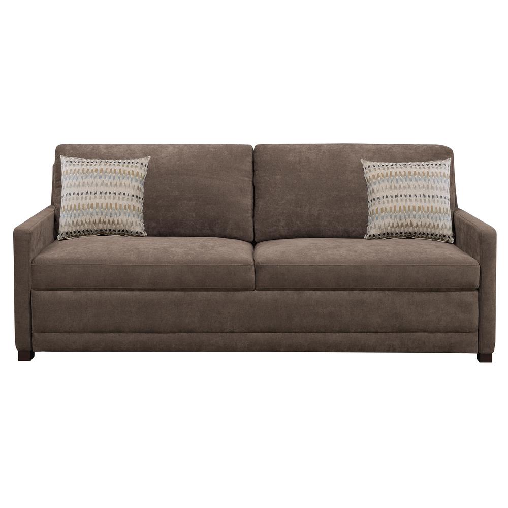 Serta Chelsea Queen Size Sleeper Convertible Sofa Brown