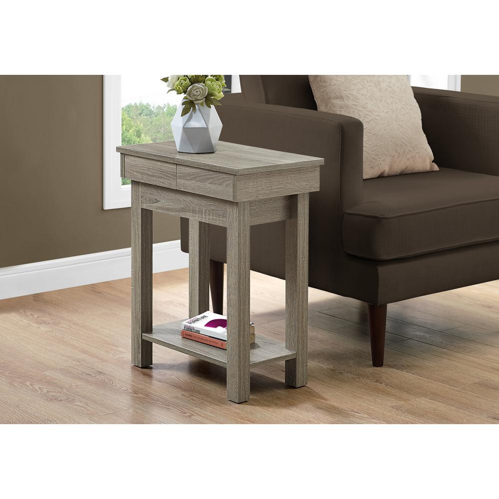 Unbranded Taupe End Table Hd3194 The Home Depot