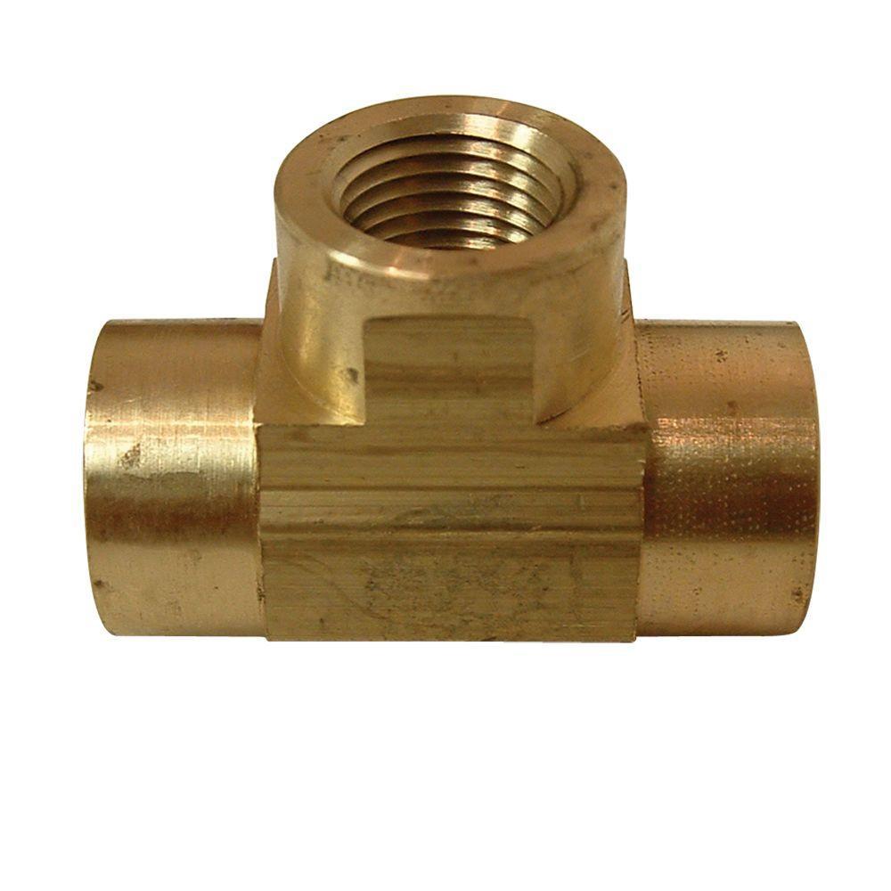 Everbilt 18 In X 18 In X 12 In Fip Brass Tee Fitting 802129 The